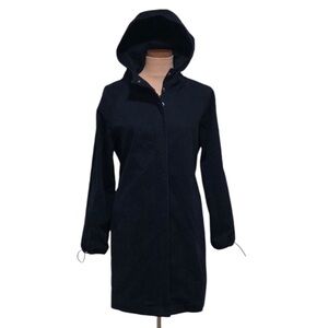 Lafayette 148 New York Jacket Size Medium Navy aBlue Cotton